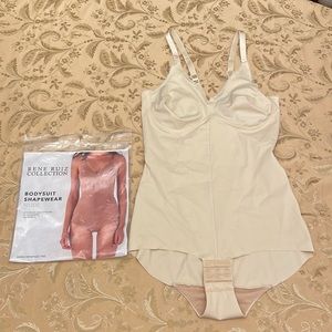Rene Ruiz Collection Bodysuit Shapewear Nude size L